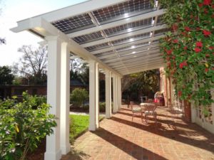 solar garden pergola